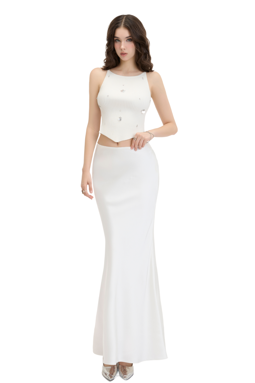 Gigi Long Skirt (white)