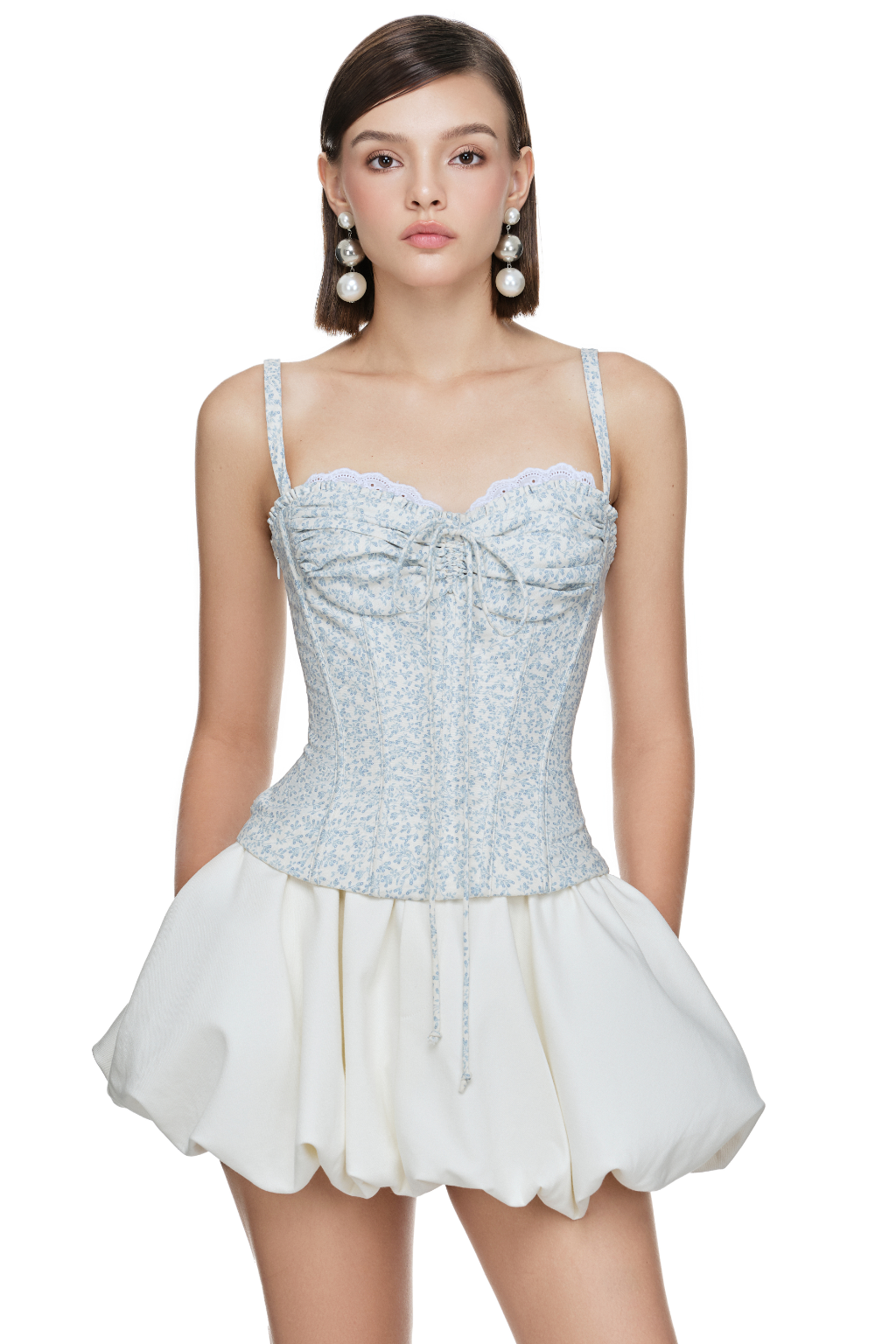 Sonnet Balloon Skirt (white)